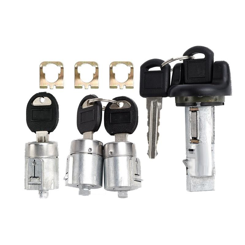 As Shown Door Lock Set Door Lock Set With Keys Replacement Kit Compatible 98-99 Models Ignition Switch Cylinder