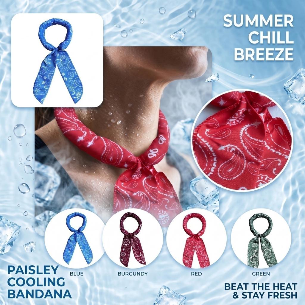 Towel for Summer Sports, Neck Wrap, Headband and Pet Towel