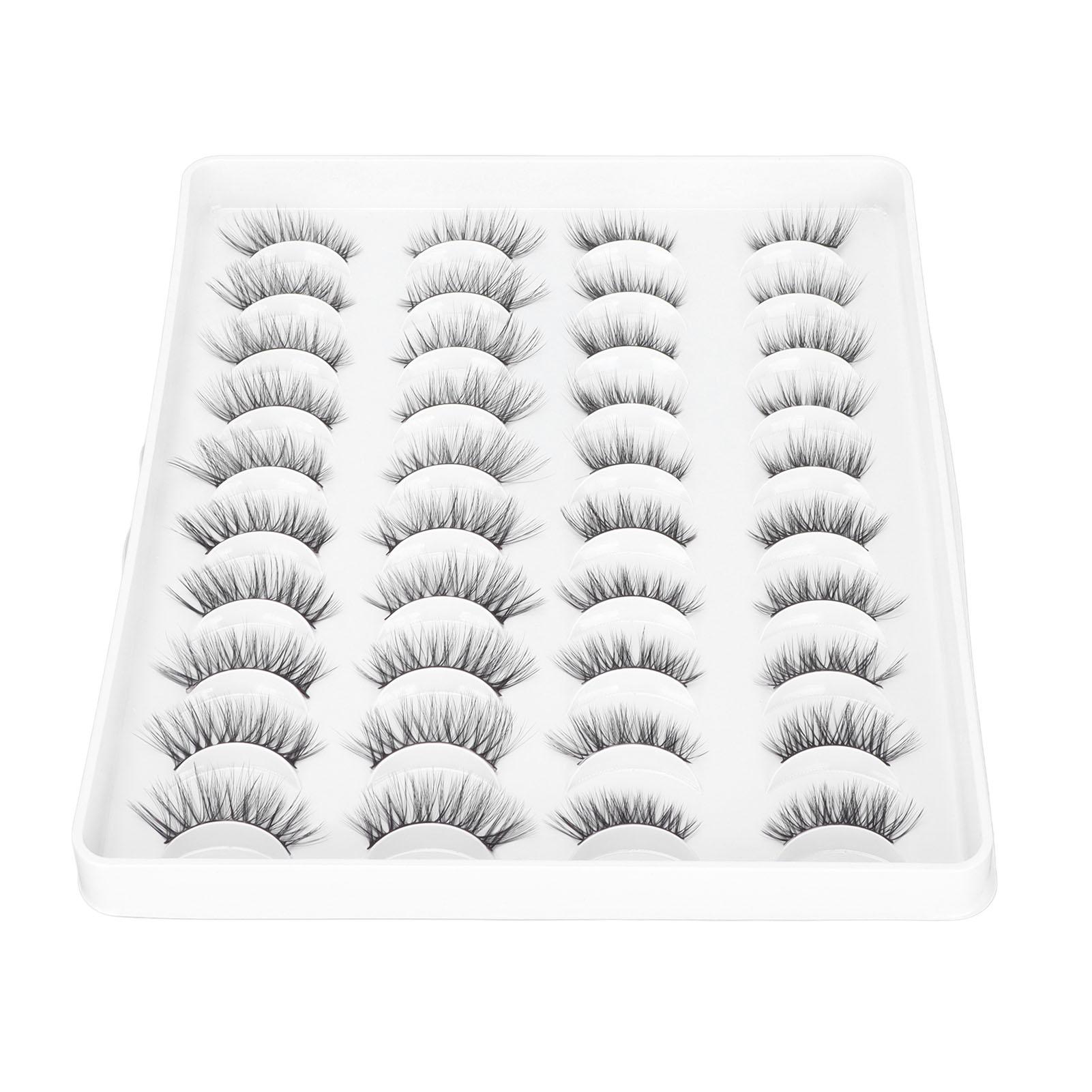 

20 пар накладных ресниц 6D ресницы 4 типа натуральный вид для вечеринки свидания макияжа