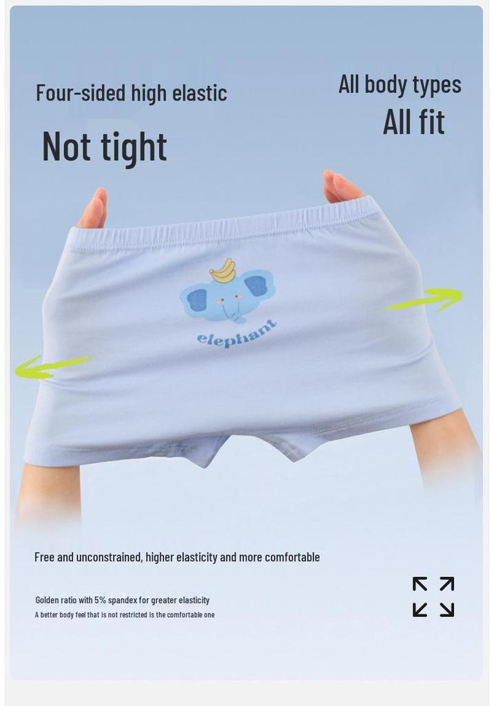 Boy's Cotton Boxer Briefs: Medium & Large Little Boys' Summer A-Class