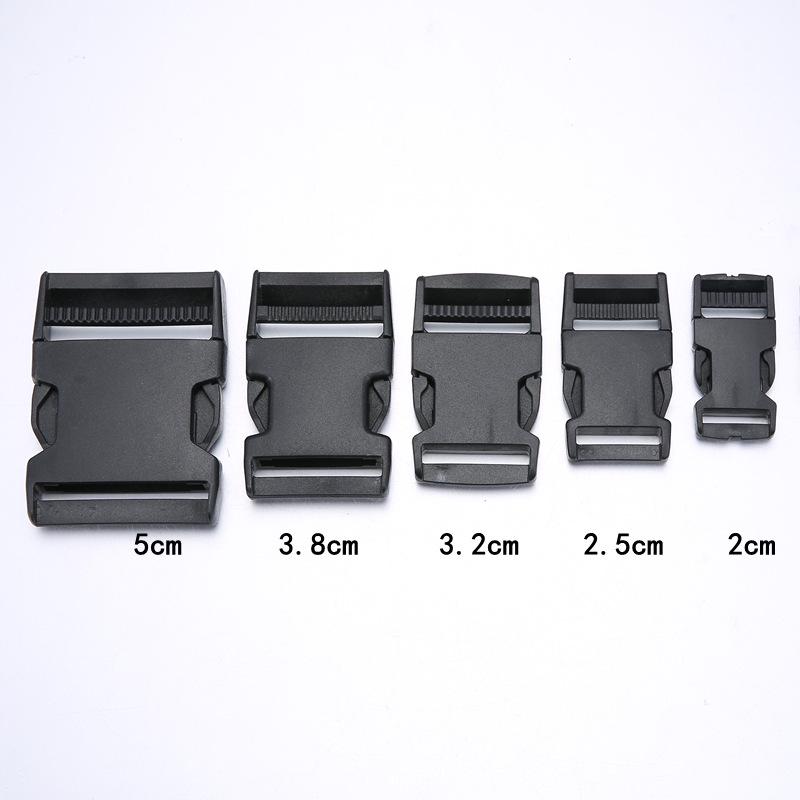 

Регулируемая пластиковая вставная пряжка для рюкзака/поясной сумки (1-5см) Inner Diameter 2cm