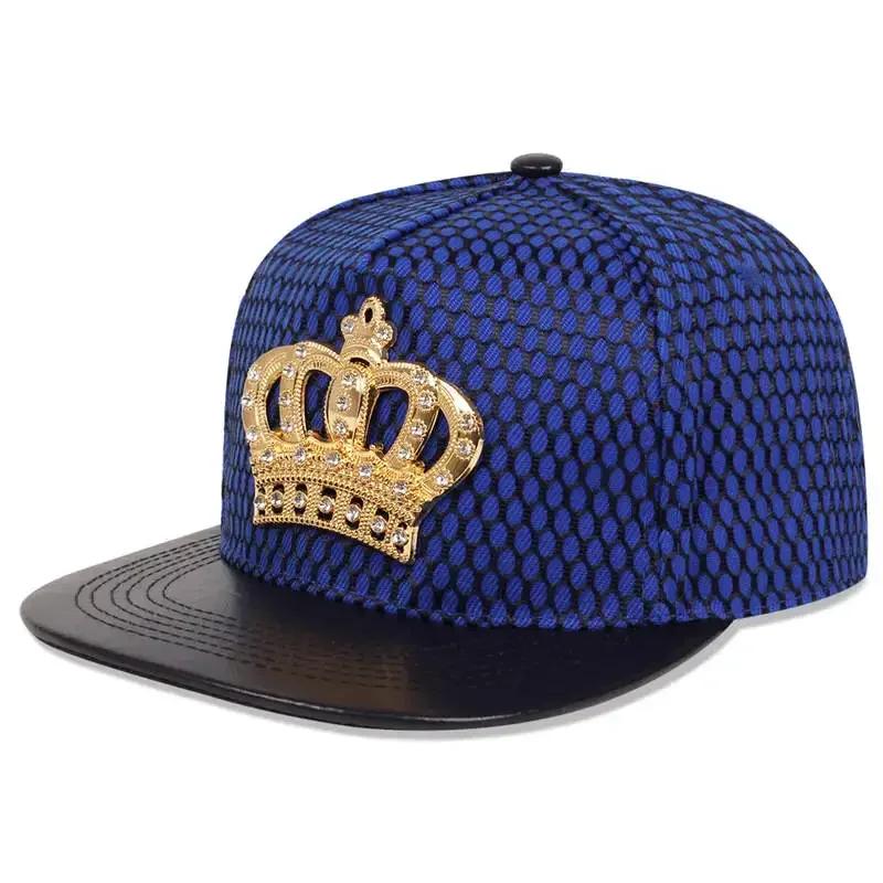 Unisex Crown Label Hip-hop Hats Spring Autumn Outdoor Adjustable Casual Baseball Caps Trucker Caps Sunscreen Hat