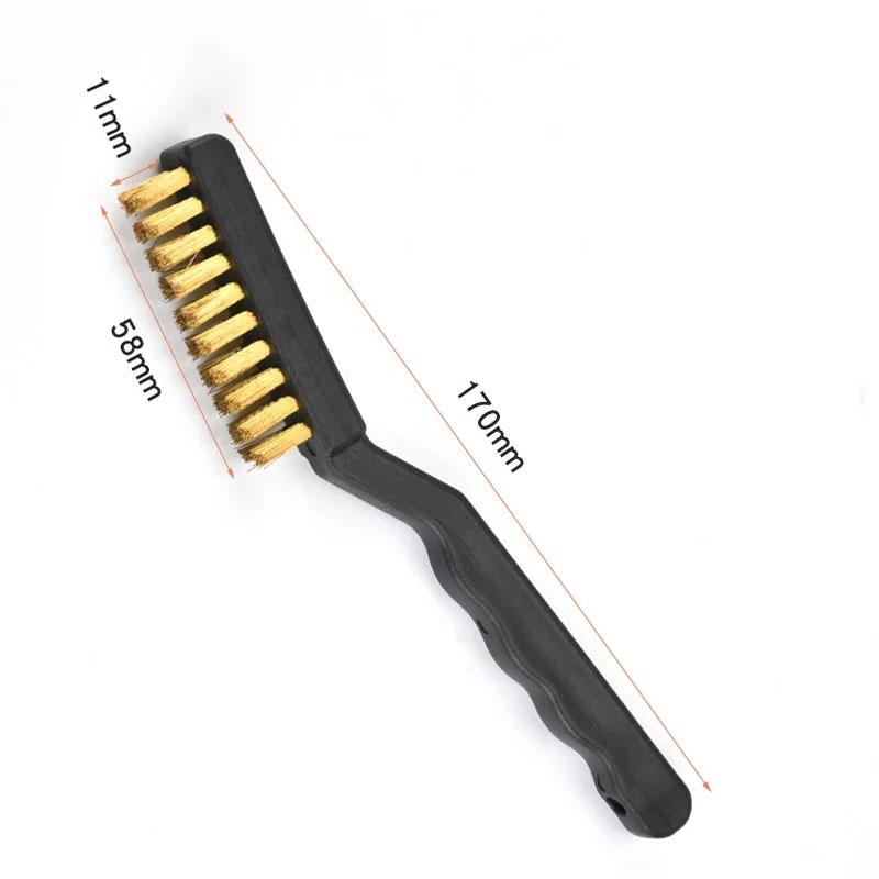 1 Piece of Wire Brush Scraping Brush Arc-shaped Handle Brick and Stone Brush Wire Bristles for Cleaning Welding Slag and Rust