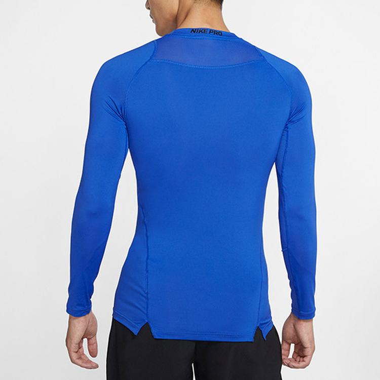 Nike Pro Sports Training Compression Breathable Quick-Dry Fitness Shirt Men tops Blue 838078-480