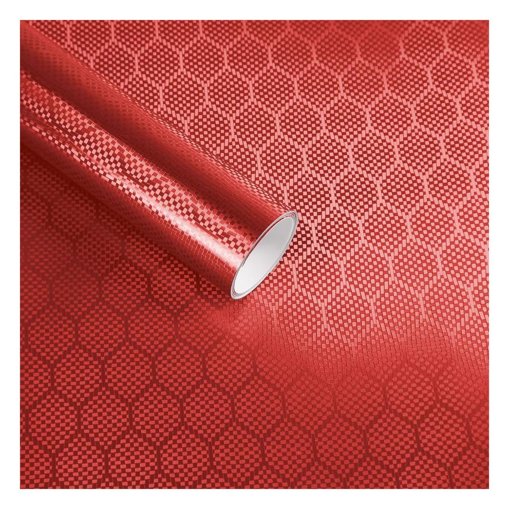 PET Hex-Carbon Fiiber Car Wrap Film,Self-Adhesive DIY Auto Exterior Interior Decor Film Sticker,Car Modification Wrap Sticker