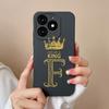 For Tecno Itel A70 Case Luxury Crown Letter Pattern Liquid Silicone Back Cover For ItelA70 A 70 New Design Advanced Sense Shell