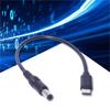 Universal Charging Cable USB C To DC5.5x2.5mm/DC5.5x2.1mm Male Extension Cord Power Extension Cord 5V/3A 15W Wire