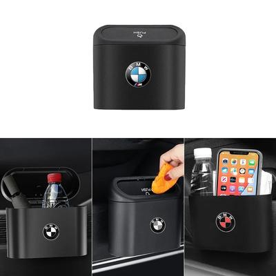 Car Trash Can Portable Hanging Vehicle Garbage Case Car Logo For BMW E34 E46 E39 E38 E90 E60 E36 F30 F30 F10 E92 E38 E91 M3 M5