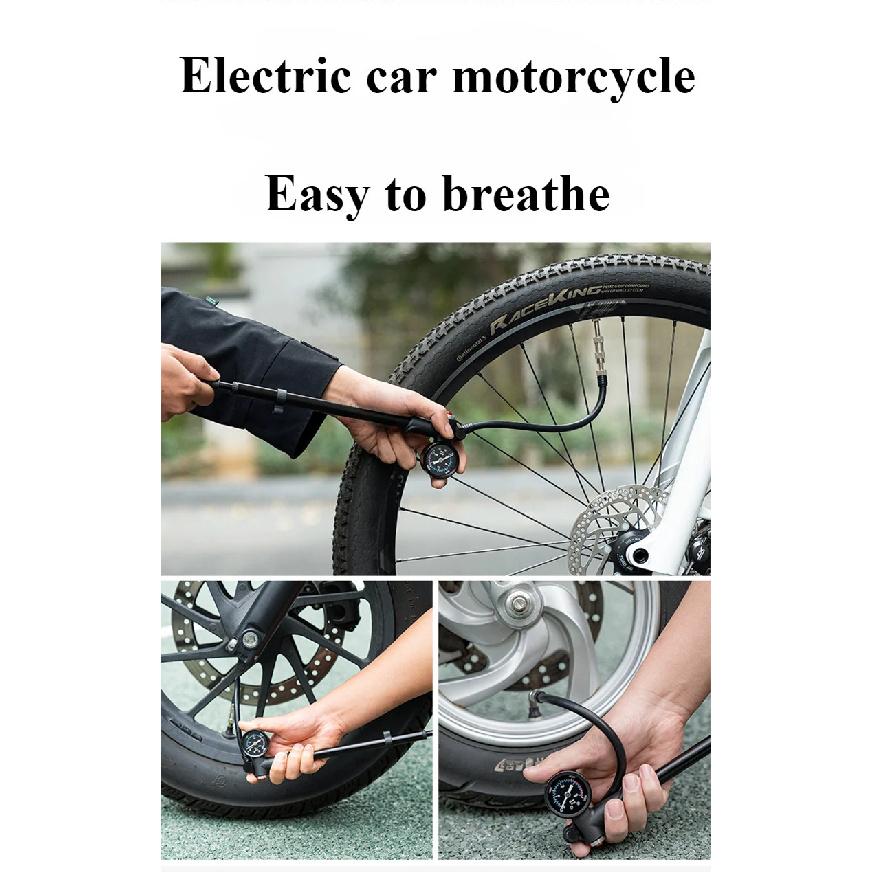 Light Pressure Cylinder Aluminum Alloy Front Fork Pump Rear Shocked Absorber Road Bicycle Inflatable 300PSI Bike Accessories