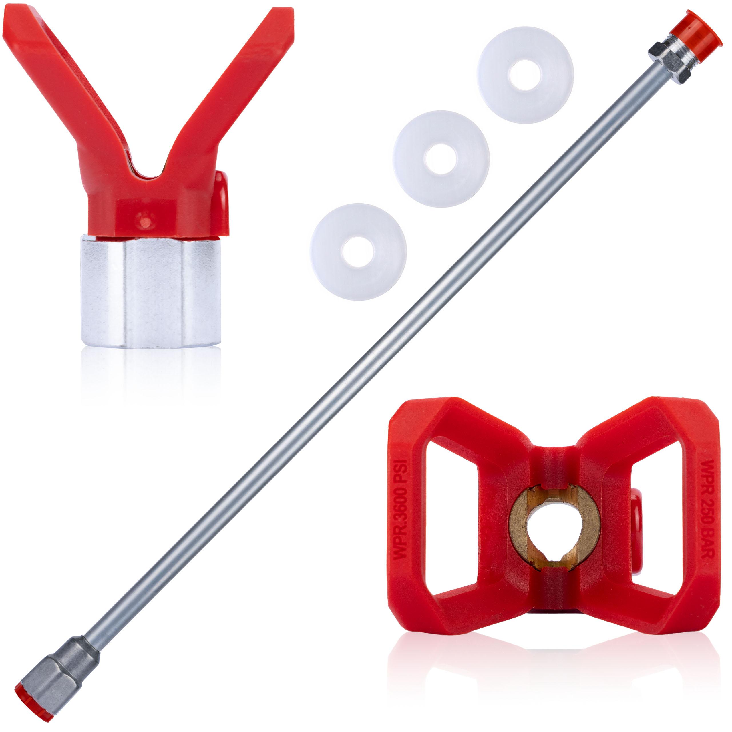 

Rosfix Lanca do Pistoletu Malarskiego 150cm – Wydłużony Zasięg Malowania | Kompatybilność z Gwintem 7/8 | Zestaw z Uszczelkami i Osłoną Dyszy