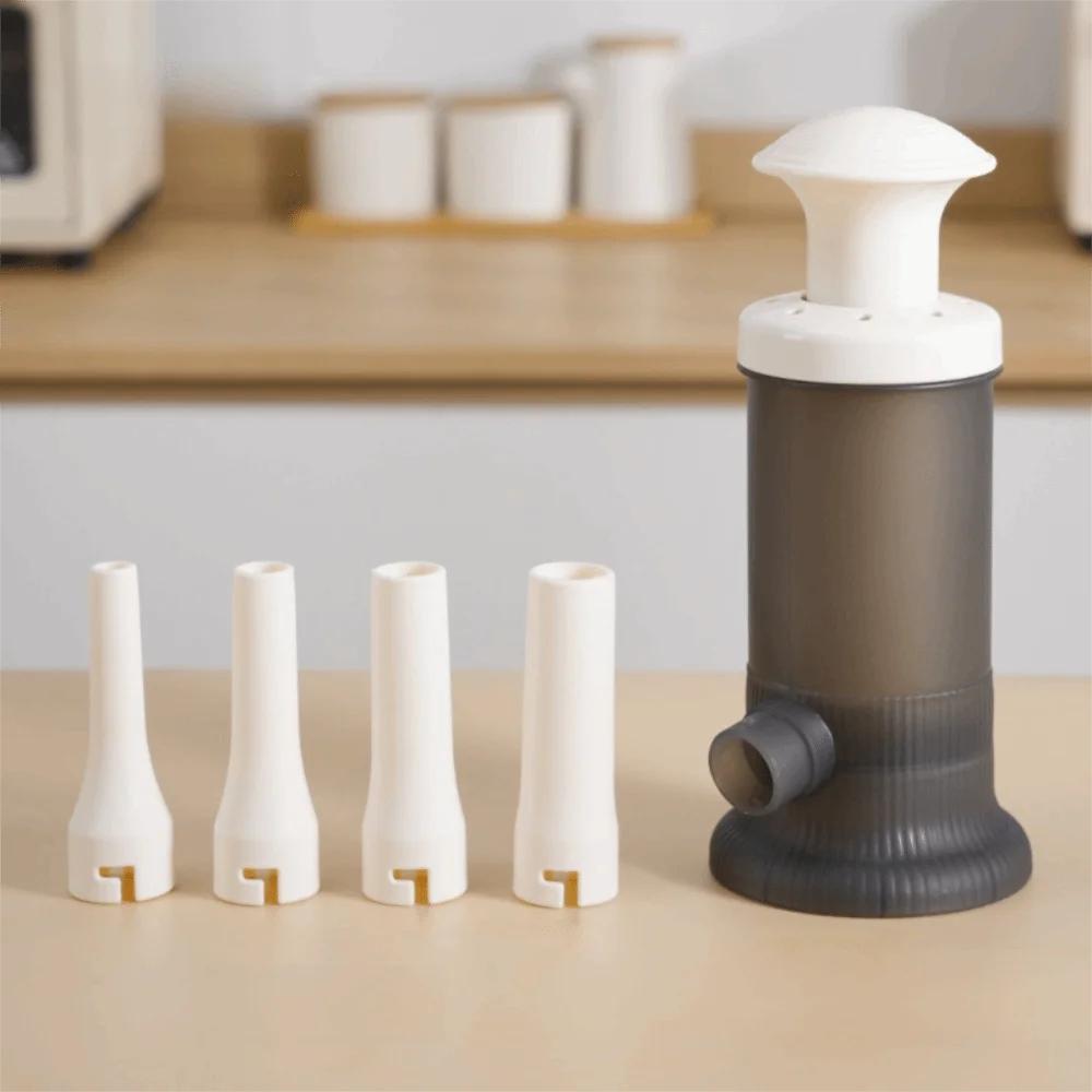Portable Large Manual Meatball Machine Plastic Washable Sausage Filler Sausage Funnel Nozzle Filling Tool
