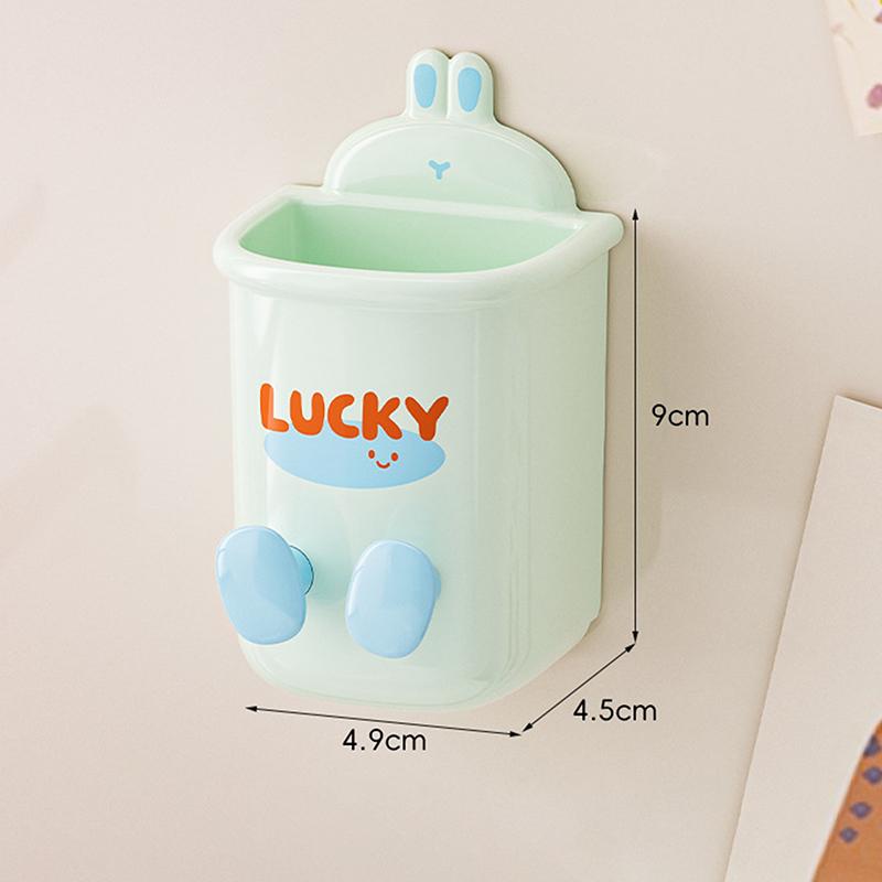 Niedlicher Cartoon Zahnbürstenhalter Zahnbürsten-Aufbewahrungsständer Wandmontiert Badezimmer Elektrische Zahnbürste Zahnpasta Aufbewahrungsbox