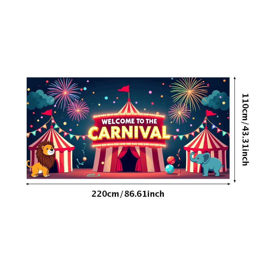 Event Backdrop Large Carnival Banner Decor Reusable Welcome Backdrop For School Event Festival Decor Birthday