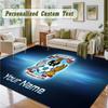 Crystal Velvet Square Rug Custom NameCoventry City Pattern Non Slip Home Floor Decor Rug