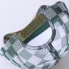 High quality truck baseball cap with rope truck mesh cap plaid printing American breathable sun protection duck tongue