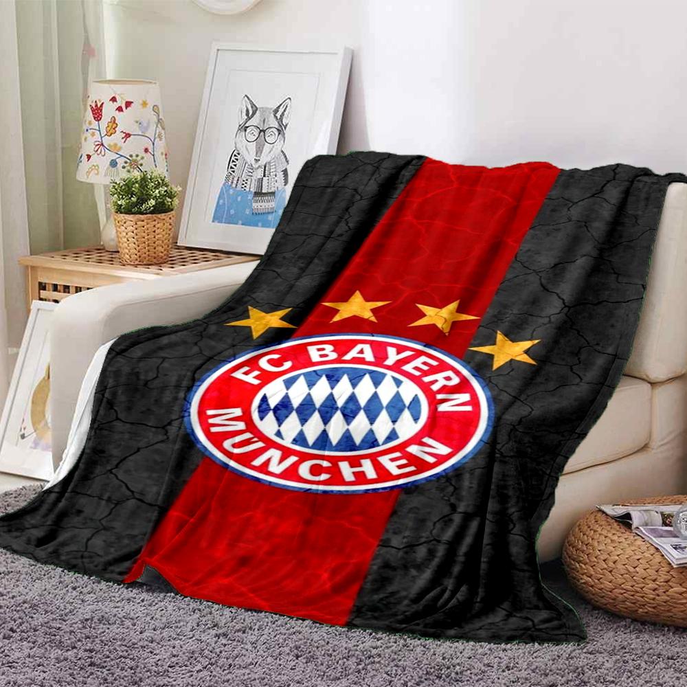 Bayern Munich Theme Printed Blanket - Perfect for Couch, Bed, Travel & Outdoor Use | Machine Washable, Cozy & Durable.