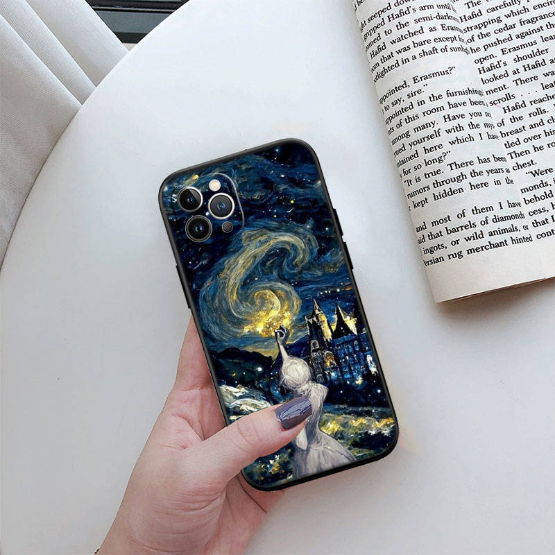 IR27 Starry Night Van Gogh Phone Shell Case for Redmi Note 12 12S 12C 13 13C 13R 14 14S 14R 14C Pro Max Plus A3 A3X A4 A5 11A 13X