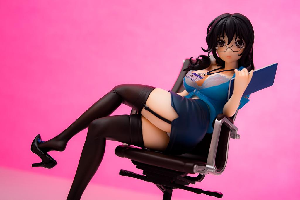 CL Original Secretary Department Yuki Hatsumi Blue Little Devil scale PVC painted finished figure 1/7