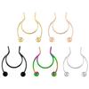 Trendy European & American No-Piercing Horseshoe Nose Clip Jewelry