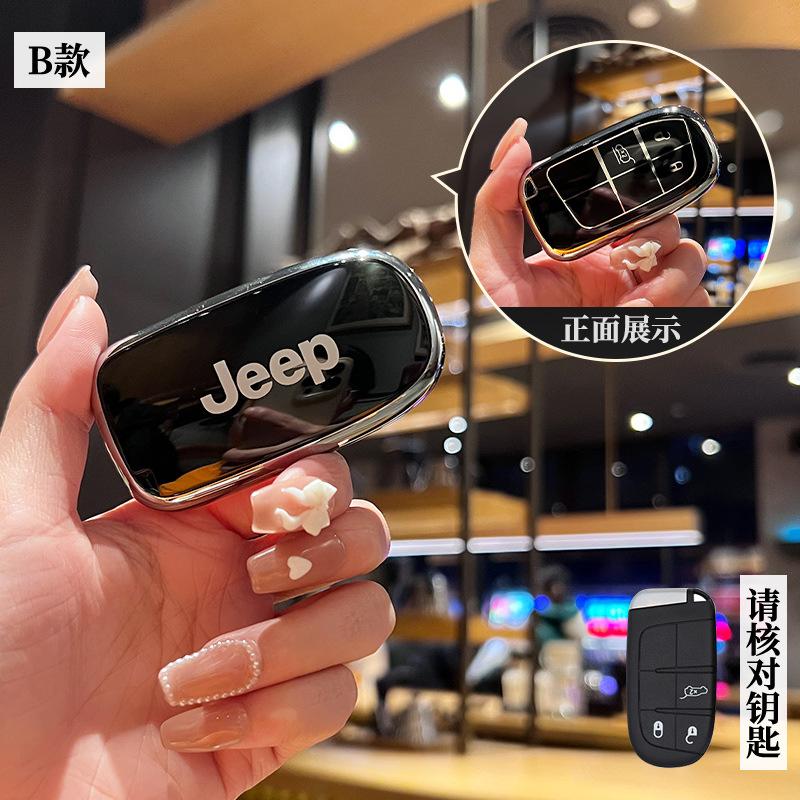 

For Jeep Tpu Car Remote Key Case Shell Accessories For Jeep Renegade Wrangler Patriot Grand Cherokee Compass Liberty WK2 KL M