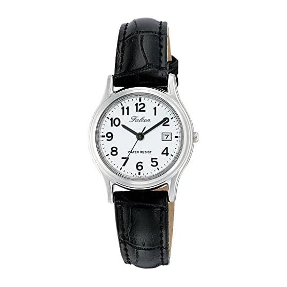 

[Citizen Q&Q] Watch Analog Waterproof Date Leather Strap D015-304 Women s Black