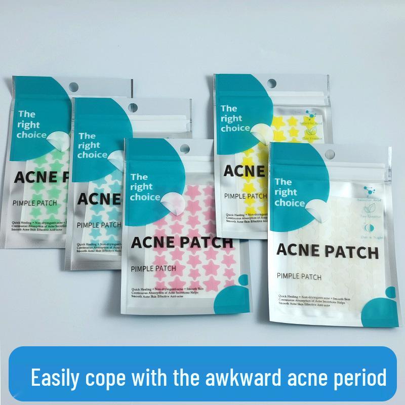 40-Star Acne Patches: Cute Hydrocolloid Covers for Absorbent Pus Removal, Anti-Acne Day & Night Use