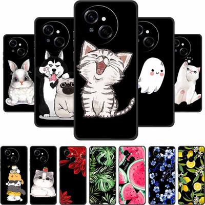 For Tecno Spark Go 1 S Phone Case Black Silicone Soft Back Cover For Tecno Spark Go 1S 40C Pop 9 4G Case 40 C Pop9 Coque Cartoon
