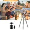 Mini Ball Head 1/4'' Screw Swivel Tripod Head Mount 360 Degree Rotating Base Adapter Ballhead for Camera Tripod Dash Cam Phone
