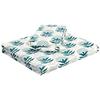King Size Flat Bedsheet with 2 Pillow Cases | 180 TC | 100% Cotton | Washing Machine Washable | 90 x 108 Inches | Floral Design (Green)