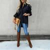 Baggy Shirt Loose Long Sleeve Women Casual Blouse Tops Button
