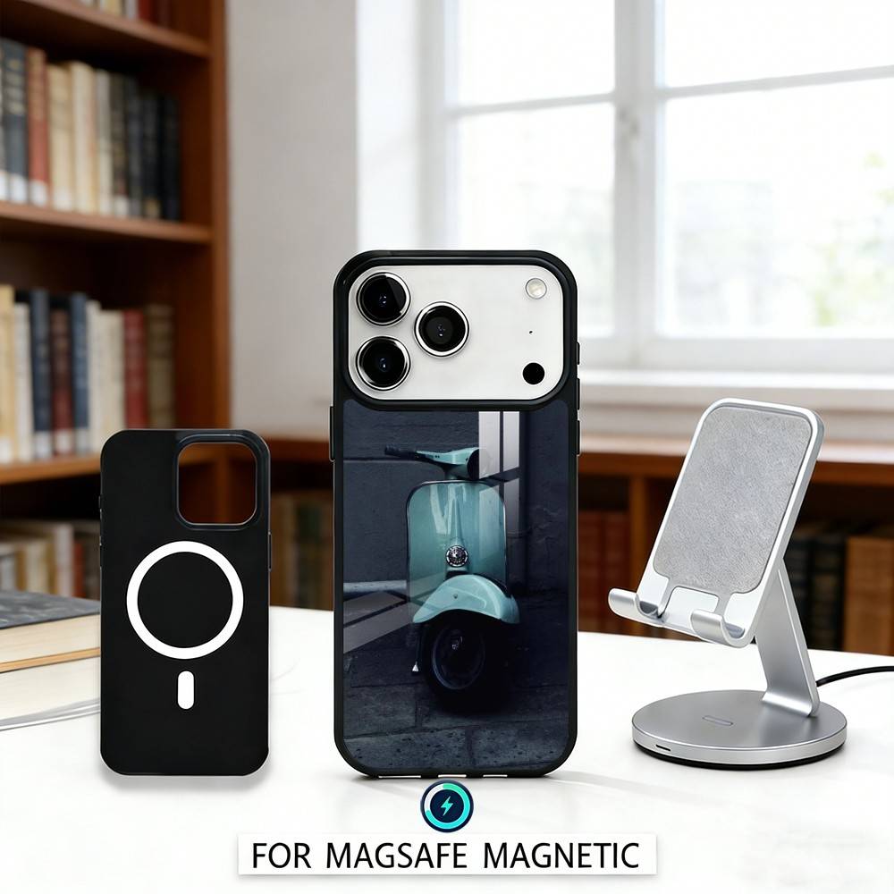 

V-Vintage M-Moto Phone Case For iPhone 17,16,15,14,13,12,Pro,Max For Magsafe Magnetic Wireless Charging iPhone16PRO