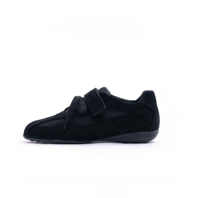 

Sunset Forest Ballet Training Shoes Women s Velcro 2025 Spring New Casual Forrest Gump Shoes Flat Square Head Single Shoes 40 чёрный