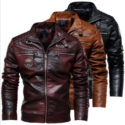 Men's Autumn And Winter Fashion Coat Leather Jacket Casual Jackets