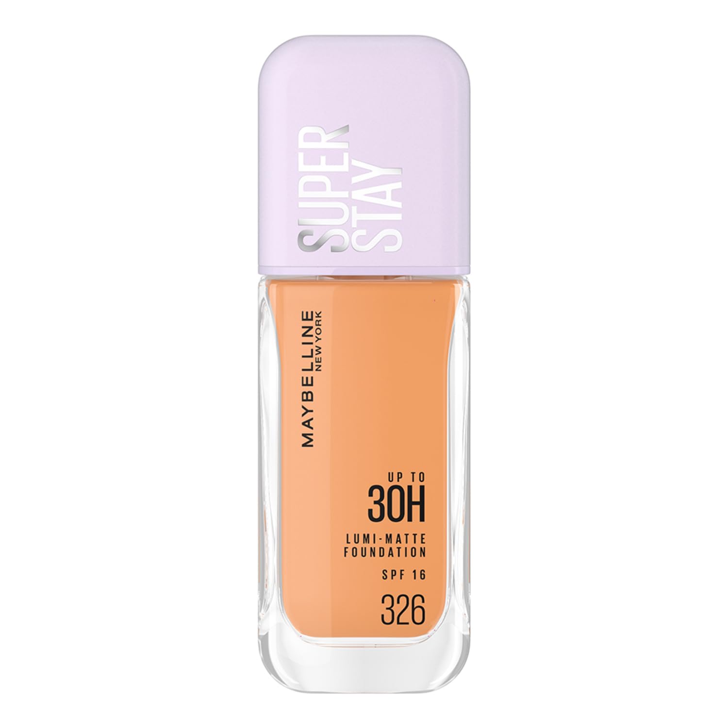 

Maybelline New York Super Stay Lumi Matte Liquid Foundation 326, 30H Long Lasting, Transfer Proof, Lightweight Buildable Coverage, 35ml