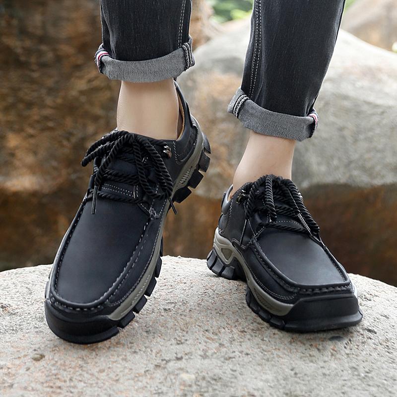 Handmade Casual Leather Shoes Men Comfort Driving Shoes Soft Leather Loafers Men Shoes Moccasins Tooling Shoes