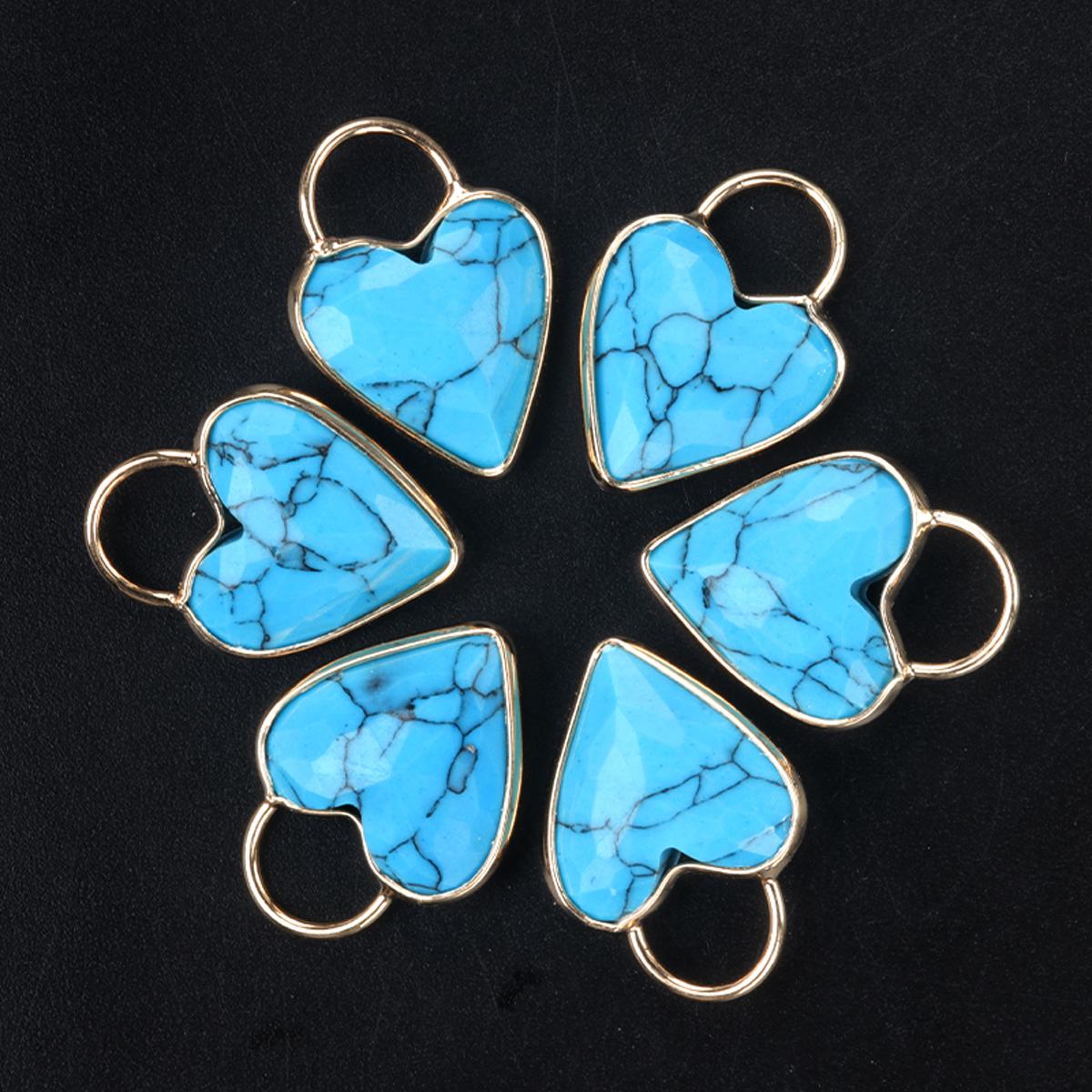 

1 шт. Подвеска Love Lock из натурального камня, аметист, персиковое сердце, граненый кулон для женщин, подарок на день рождения, Хэллоуин, Рождество 18mm