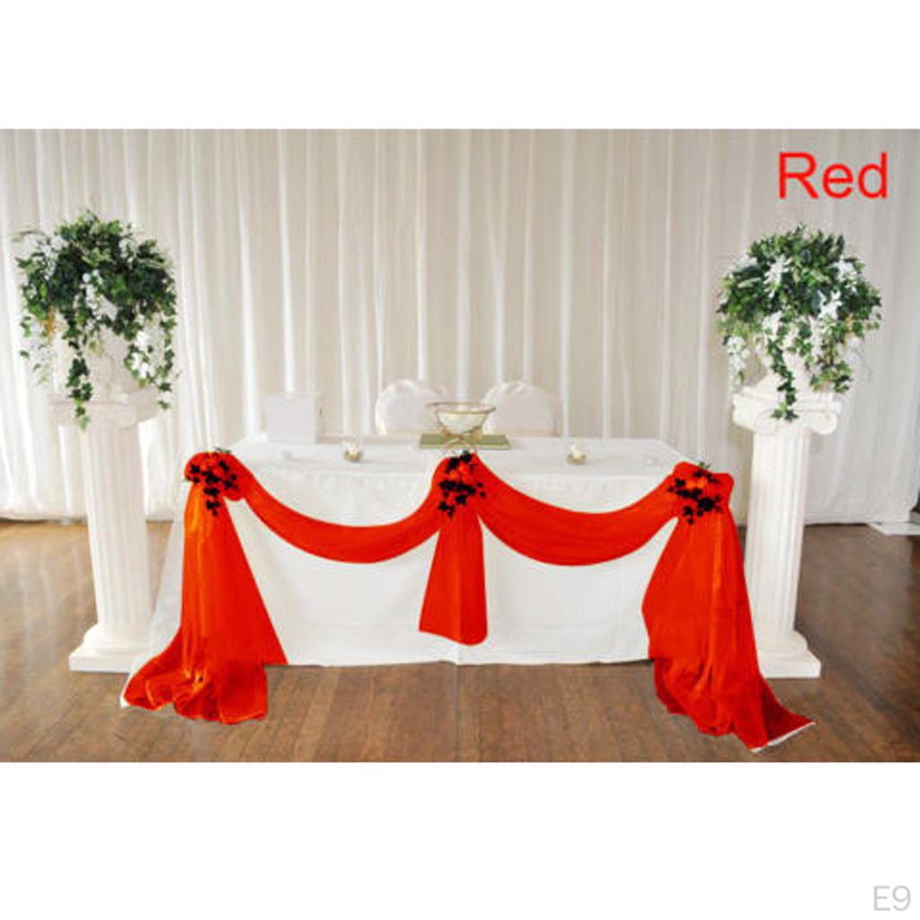 Fabric Bowknot Tulle Party Wedding Table