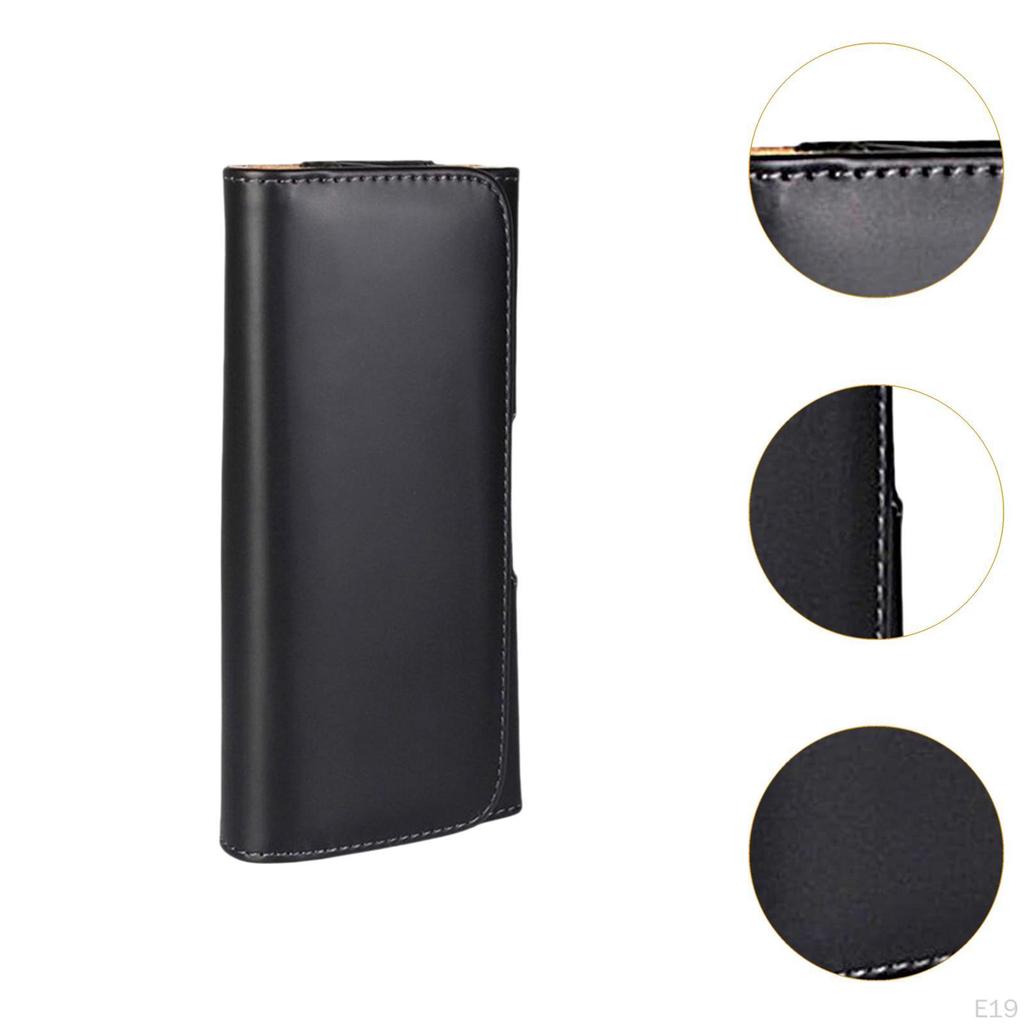 Bolsa de Cintura Masculina com Clipe de Cinto Porta-Celular Bolsa de Cintura Casual para Homens