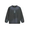 Li Ning Badfive Gradient Letter Crewneck Sweatshirt Unisex Sweatshirt Dark-Gray AWDTE17-1