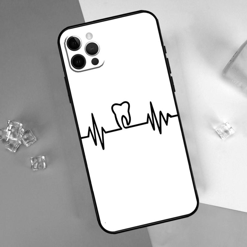 Dentist Dental Dent Tooth Phone Case For iPhone 16 Pro 15 Pro 11 13 14 Pro Max 12 Mini XR 16 15 Plus 16e Cover Shell