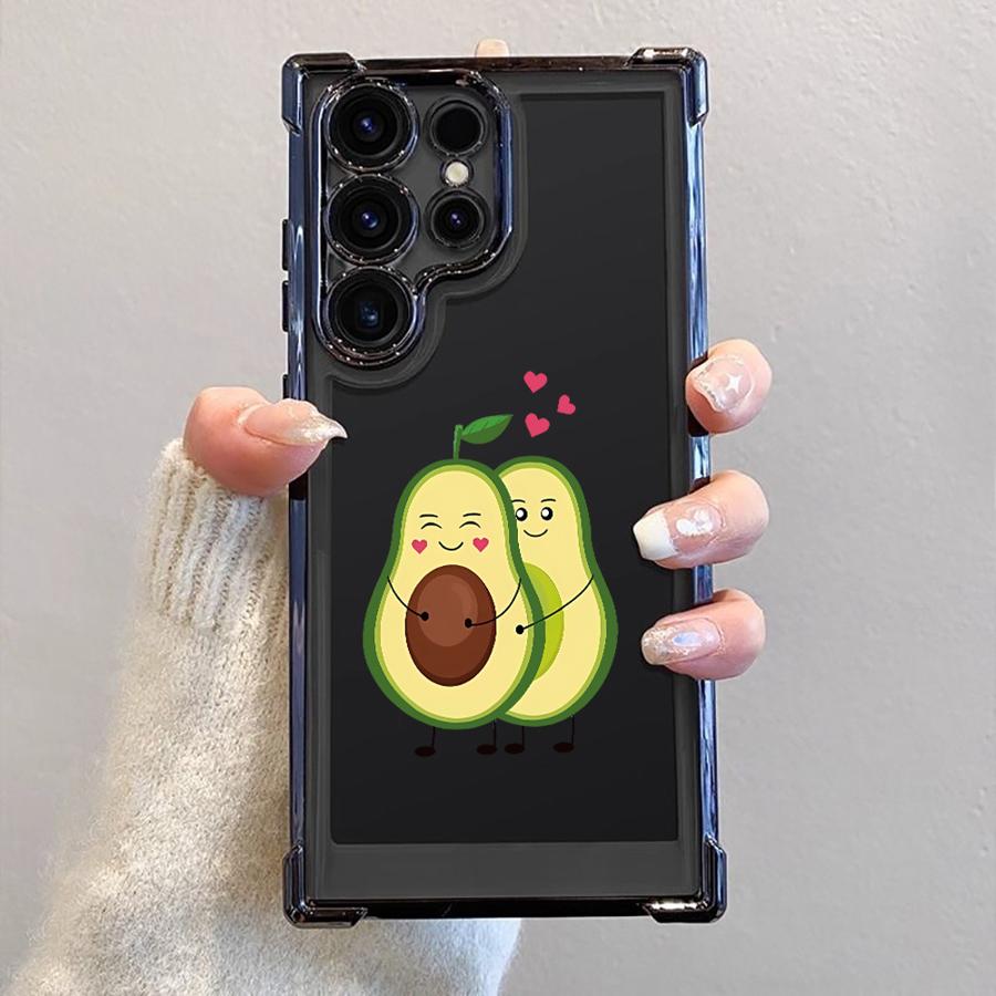 

Soft Cover Phone Case for Samsung Galaxy S23 s24ultra S20 FE S22 Ultra S25 Plus s24fe S25 Ultra S21FE S24 Couple Avocado Galaxy S24 Ultra