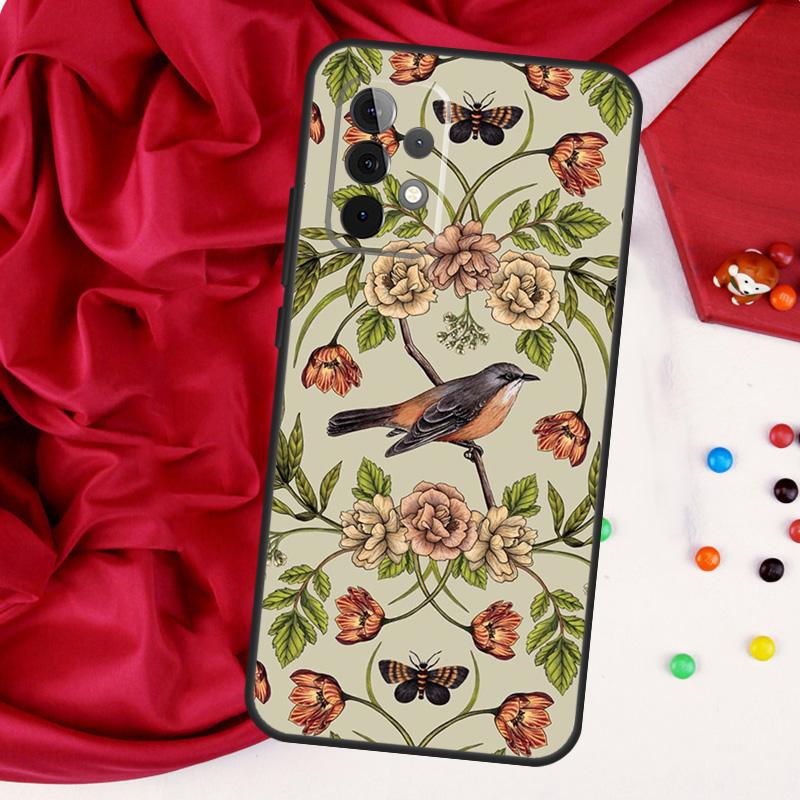 Garden Birds For Samsung Galaxy A15 A55 A53 A33 A35 A22 A32 A52 A54 A34 A14 A56 A36 A26 A16 A05 A06 Case