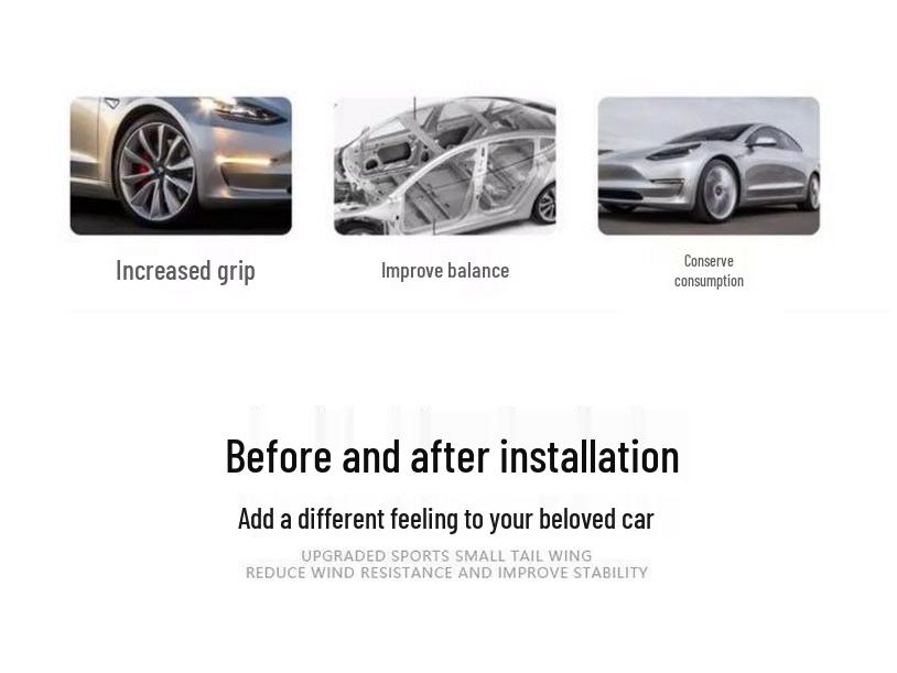 Leapmotor T03 Rear Spoiler: Car Tail Wing & Wind Deflector for Modified Exterior Trim