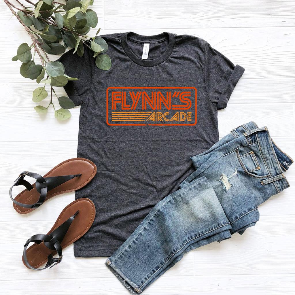 Flynns Arcade Shirt Fresca Maglietta Grafica Retrò Vintage Estetica Retrò Anni '80 Magliette Regalo per Fan del Film Tron T-shirt Harajuku Top