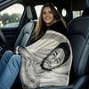 Black White Sports Portrait Print Blanket Flannel Blanket Throw Blanket Warm Blanket Gift Blanket Minimalist Fan Bed Wrap