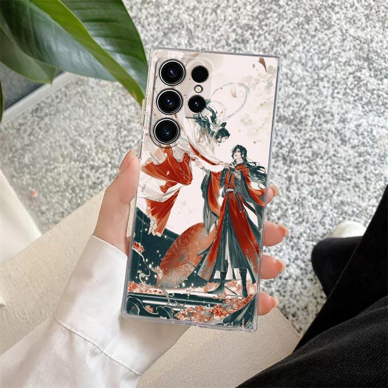 Heaven Official's Blessing Anime Phone Case For Samsung S26 S25 S24 S23 Ultra S22 S20 Plus S21 S25 FE Clear Cover S26Ultra Funda