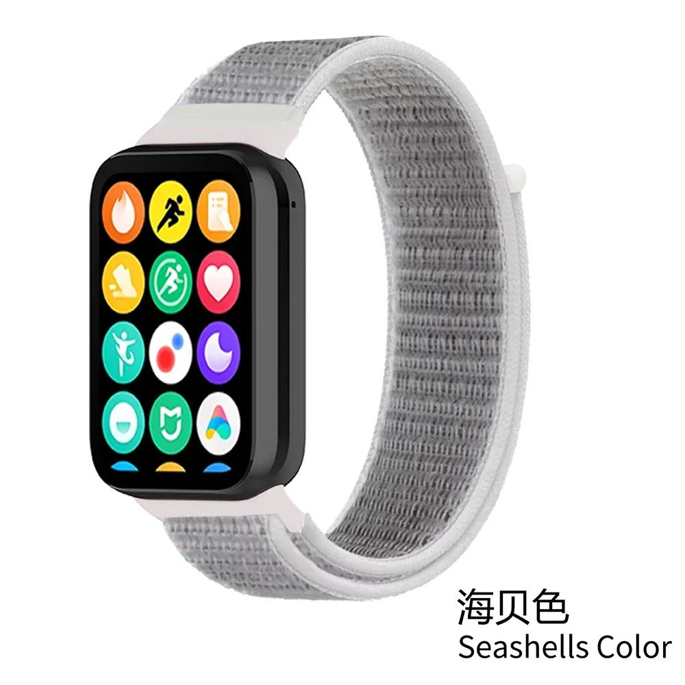 Nylon Loop Strap for Xiaomi Mi Band 9/8 Pro Bracelet AccessoriesCorrea for Redmi Watch 5/4 Belt Smartwatch Replacement Wristband