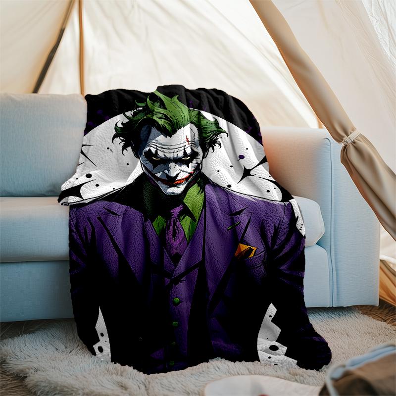 Joker Theme Printed Blanket - Perfect for Couch, Bed, Travel & Outdoor Use | Machine Washable, Cozy & Durable.