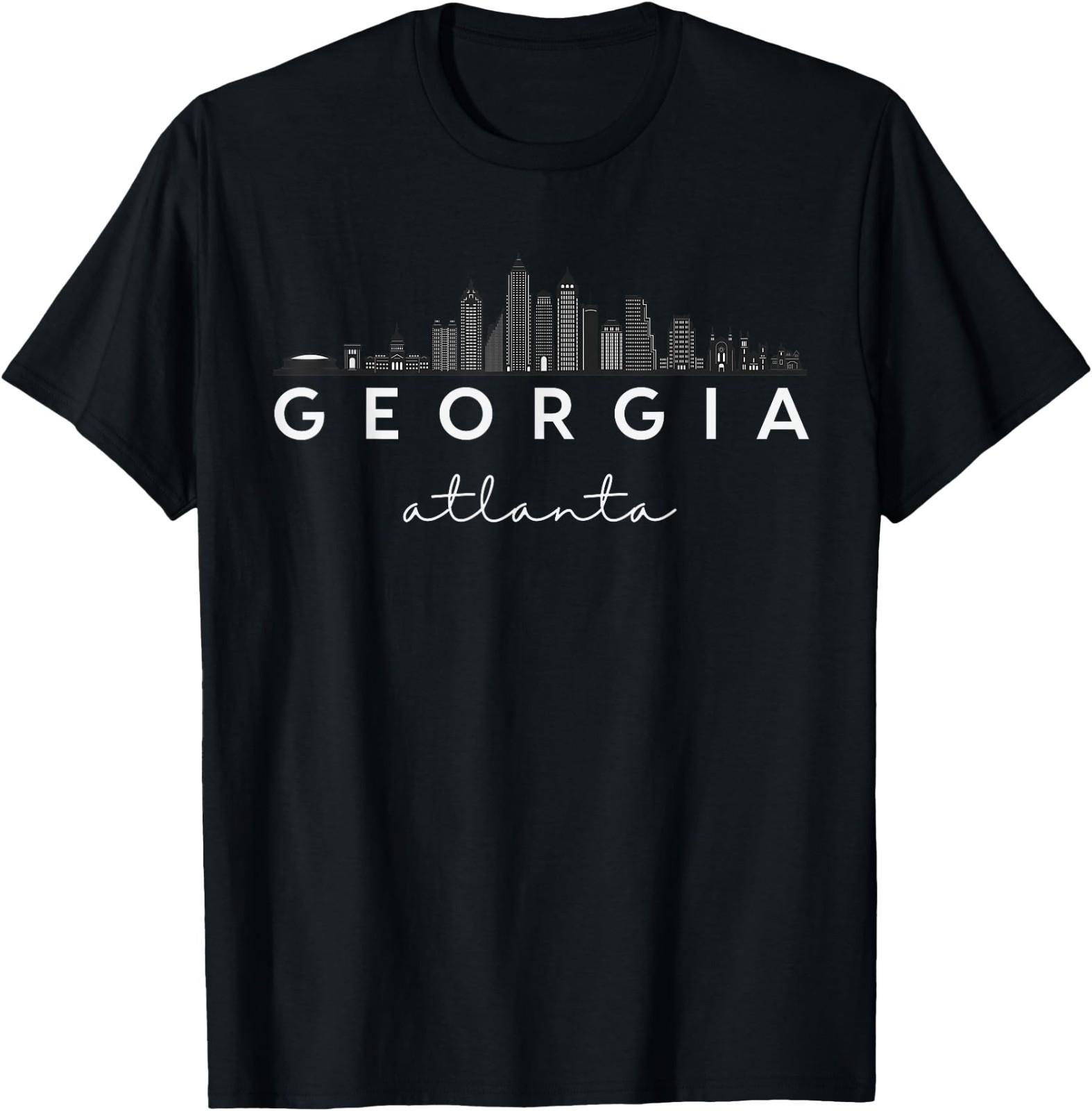 Atlanta Skyline Georgia Vintage City Souvenir Retro ATL T-Shirt XL