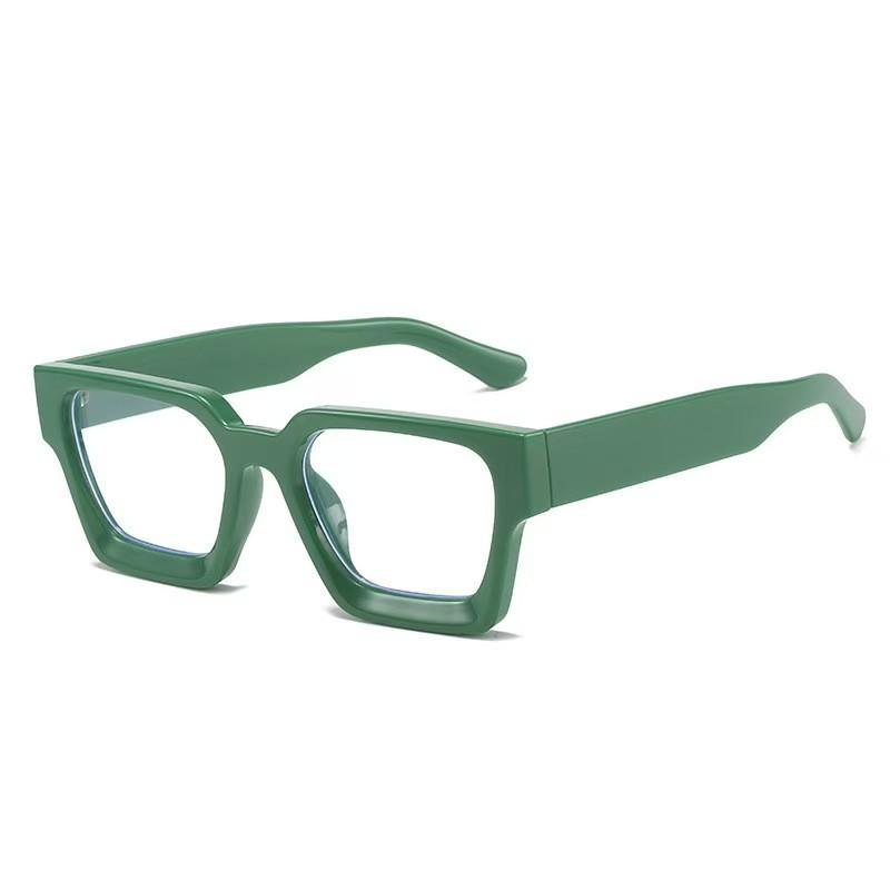 1/3pcs Vintage Large Square Decoration Eyeglasses Frame Brand Designer Flat Mirror Eyewear Multi Color Frame Anti-blue Glasses